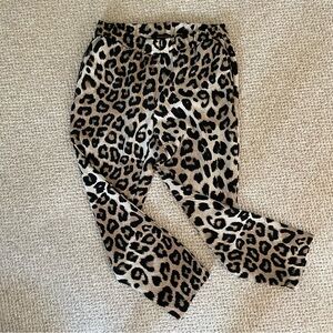 Leopard Print Joggers, Banana Republic, Sz Small